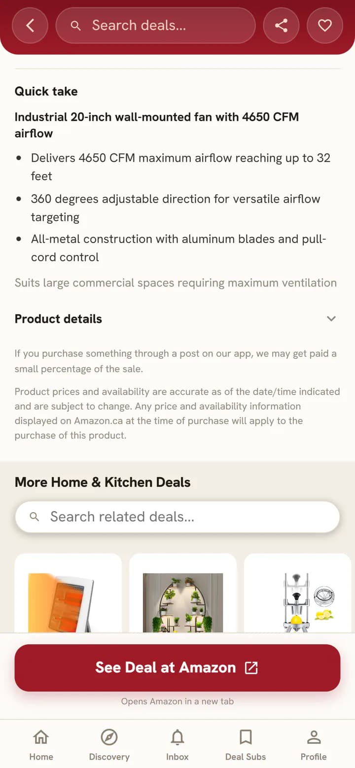 The Quick take summary on a deal page